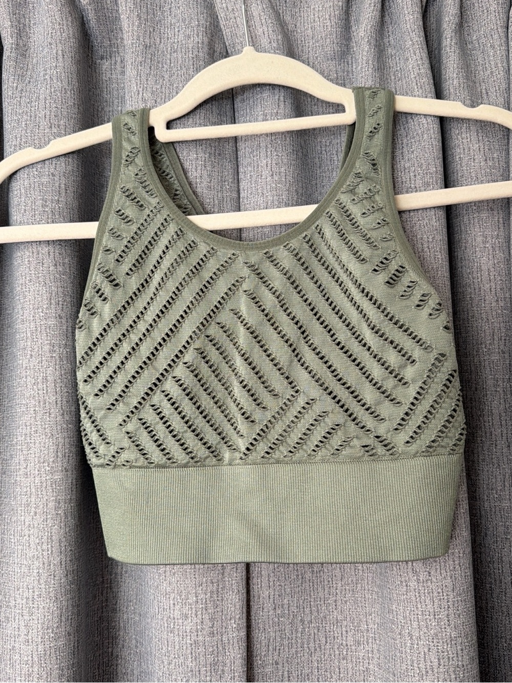 Victoria's Secret Olive Green Knit Sports Bralette